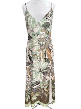 Super Natural by Secret Mission Tropical Print Maxi Dress. Size Medium